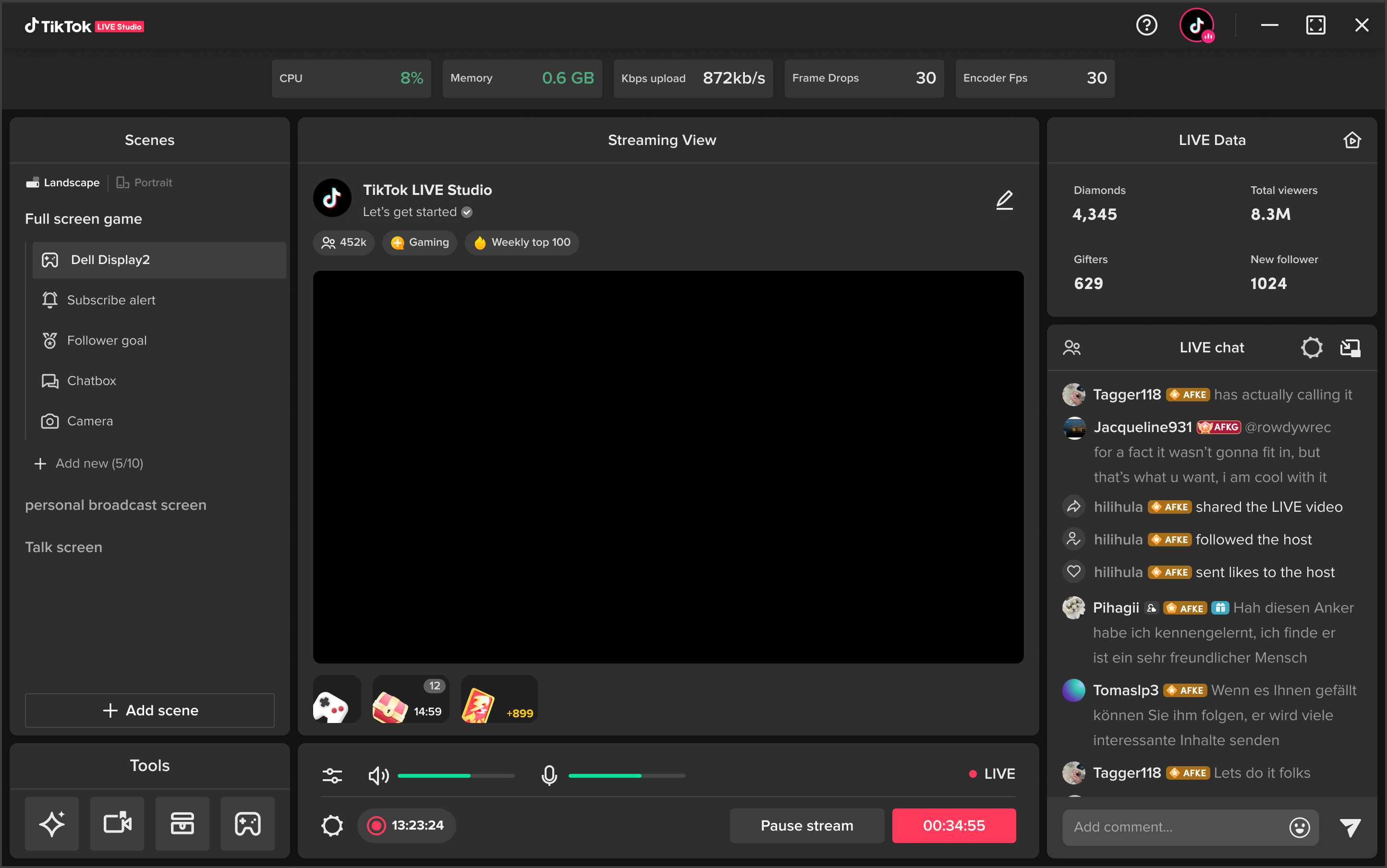 How to add live video view count to livestream 